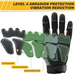 Guantes de Impacto Antideslizantes, Transpirables y Resistentes al Desgaste de la Mejor Calidad en Color Amarillo de KARIMAN MANUFACTURING - Product Image 4