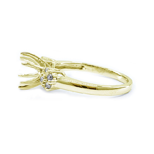 Bague de mariage semi-montée en or jaune 18 carats de haute qualité avec diamant taille brillant, idéale pour les fiançailles et les fêtes, livraison rapide, produit phare, cadeau. - Product Image 2