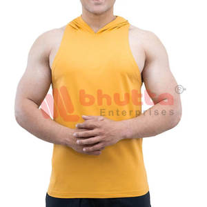 Top venta Fitness Wear nueva moda sudaderas con capucha sin mangas para hombres Fitness al aire libre sin mangas gimnasio sudaderas con capucha para hombres - Product Image 1