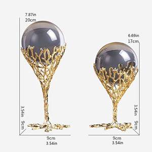 เฟอร์นิเจอร์หรูหราสำหรับตกแต่งตู้เก็บไวน์ศิลปะทำจากคริสตัลบอลใช้ตกแต่งเหล็กงานฝีมือทำจากโลหะห้องนั่งเล่น - Product Image 3