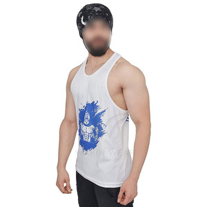 WAKIN WEAR Débardeur de sport pour homme dernier cri Couleur unie Entraînement décontracté Respirant Écologique Musculation Fitness Lavé - Product Image 2