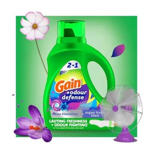 Gain Ultra Oxi Detergente líquido para ropa, Waterfall Delight Scent, 154 FlOz, 107 Cargas - Product Image 5
