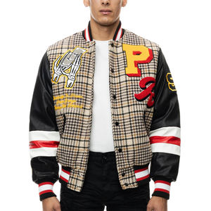 Chaqueta de béisbol estilo universitario para hombre, chaqueta con letras, ropa de calle Vintage Unisex con parche, logotipo personalizado, chaquetas de chenilla bordadas de lana - Product Image 1