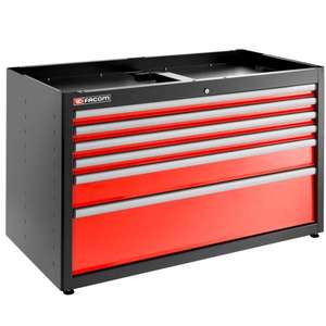 Gabinete de Herramientas Facom Rojo de Doble Base con 6 Cajones - Product Image 1