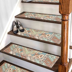 Alfombra con Estampado Azteca: Moderna, Lavable a Máquina, Regalo para Él, Alfombra de Entrada - Product Image 1