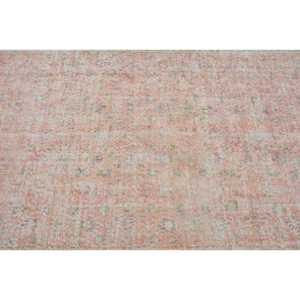 Tapis turc, grand tapis de 4,9 x 8,5 pieds, tapis vintage en laine rayé rose - Product Image 5