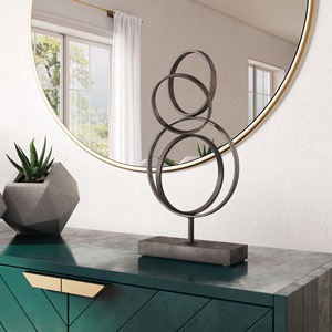 Incroyable objet de table en métal au design moderne et tendance Pièce décorative élégante parfaite pour la maison et le bureau contemporains et élégants - Product Image 6