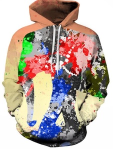 เสื้อฮู้ดผู้ชายคุณภาพสูง ผ้าฟลีซหนานุ่ม ทรงโอเวอร์ไซส์ มีซับใน ออกแบบเองได้ ลายพิมพ์แบบซับลิเมชั่น สำหรับฤดูหนาว - Product Image 6