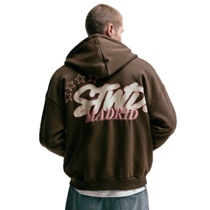 Sweat-shirt en molleton d'hiver en coton lourd à impression personnalisée de haute qualité, sweat-shirt uni teint pour homme et femme - Product Image 4