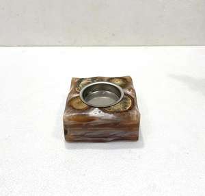 Quemador de Incienso de Madera Ecológico Hecho a Mano con Resina Epoxi Única para Incienso Aromático Islámico del Golfo, Fragancia para el Hogar, Quemador de Bakhoor - Product Image 1