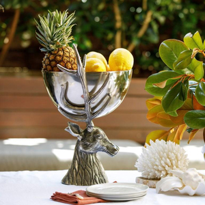 Seau à glace à champagne ovale en acier inoxydable martelé avec poignées en cuir bronzé Grand refroidisseur à vin pour bar à domicile et événements - Product Image 4