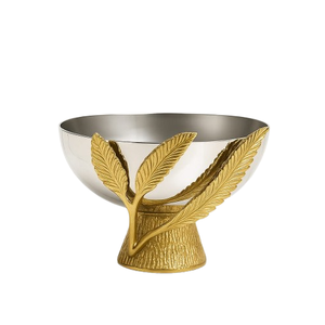 Cuencos de metal duraderos, juego de cuencos de servicio de latón de acero inoxidable de grado alimenticio fácil de limpiar para fiestas, hogar, restaurante, Hotel, uso de tendencias - Product Image 4