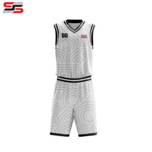Fabricant d'uniformes de basket-ball fournisseur de qualité personnalisée en gros dernier design d'uniforme de basket-ball noir pour jeunes - Product Image 4