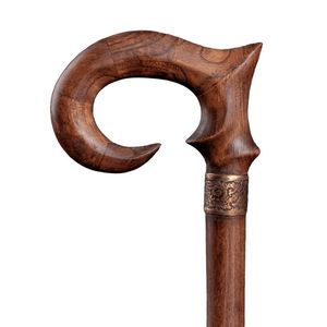 WITH WOODEN WALKING STICK WITH CUSTOM CARVING <b>Gift</b> or Mobility Aid <b>for</b> <b>Men</b> and Women Handcrafted Wooden Walking Stick - Product Image 2