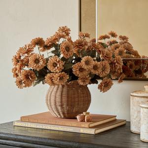 แจกันหวายสานธรรมชาติรักษ์โลกขายดีที่สุด ทรงตะกร้า ปากกว้าง งานแฮนด์เมด ของตกแต่งบ้าน สำหรับขายส่ง - Product Image 3