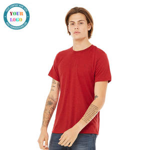 T-shirts en gros personnalisés 60% coton 40% polyester, sport, gym, décontracté, ample, léger, manches courtes pour hommes - Product Image 1