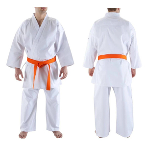 Kimono de Karate Blanco para Hombre, Corte Regular, 100% Algodón, Transpirable, Teñido Liso, Prenda de una Pieza para Artes Marciales - Product Image 5