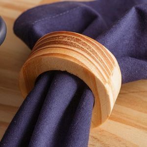 Classic <b>Wooden</b> Napkin <b>Rings</b> with Smooth Finish Set of 8 - Product Image 2