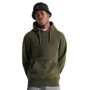 Sudadera con capucha para hombre, con Logo personalizado en relieve, venta directa de fábrica - Product Image 1