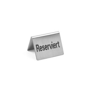 "4 Pieces HENDI Reserved <b>Table</b> <b>Decoration</b> Signs 50x35x(H)40mm" - Product Image 1