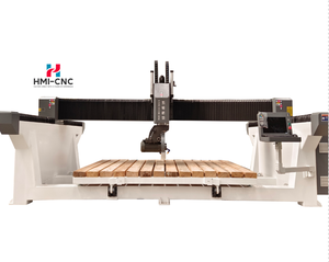 Hmi मल्टीफंक्शनल cnc सॉफ्टवेयर 5 अक्ष सॉवजेट स्टोन कटिंग मशीन के लिए संगमरमर के काउंटरटॉप इंजन 10 kw पावर 3 साल की वारंटी - Product Image 2