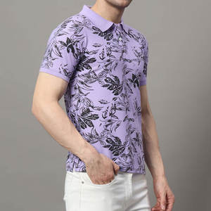 Polos estampados personalizados para hombres, suministro de fábrica OEM, 100% algodón, manga corta, antiarrugas, transpirable, informal y ropa de trabajo - Product Image 6
