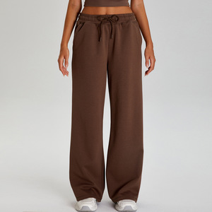 <b>Women</b> High Waisted <b>Lounge</b> Travel Casual Sweat <b>Pants</b> with Pockets Drawstring Wide Leg Sweatpants - Product Image 6