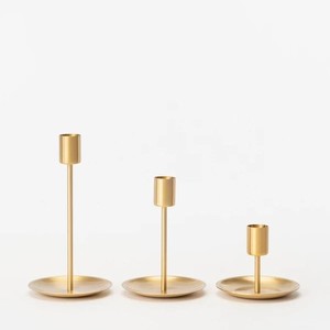 Handcrafted Brass Material <b>Candle</b> Holder <b>Wedding</b> Dining Decoration Table Top Designer <b>Candle</b> Pillar - Product Image 2