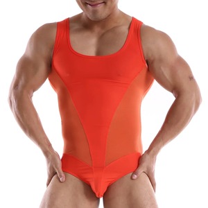 Ropa interior de malla transpirable para hombre sexy, mono transparente, camiseta de lucha libre, leotardo, ropa interior, gimnasio, Fitness - Product Image 5