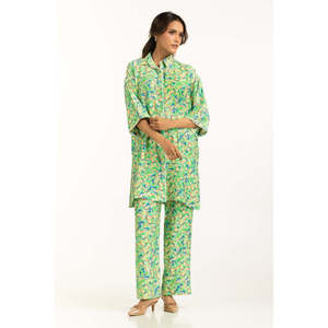 Conjunto Coordinado Estampado de Algodón y Nailon IPST-55170, Atuendo Casual de Dos Piezas para Primavera/Verano, Tallas XS a 3XL, Blusa de Manga Tres Cuartos - Product Image 6