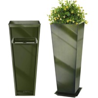 Top Trend ing anpassbare Logo Metall Pflanzer verzinkt hoch konisch Blumentöpfe Dekoration Hochzeit Home Indoor Outdoor