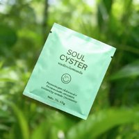 Emballage personnalisé en sachet en aluminium biodégradable pour cosmétiques, sachets d'échantillons en plastique à trois soudures latérales