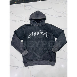 เสื้อฮู้ดซิปเต็มตัวผ้าฟลีซคอตตอนหนานุ่ม ระบายอากาศได้ดี สำหรับผู้ชายไซส์ใหญ่ รับผลิตตามสั่ง (OEM) ขายส่ง พร้อมสกรีนโลโก้ สำหรับฤดูหนาว - Product Image 2