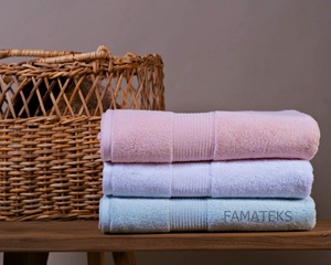 Súper absorbente sensación de lujo suave 100 algodón peinado turco personalizado Dobby borde toallas de baño respetuoso con el medio ambiente textiles para el hogar - Product Image 2