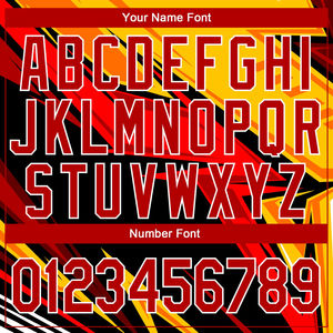 Sudadera Deportiva con Capucha de Diseño Personalizado, Estética y de Calidad, con Patrón 3D en Dorado, Negro, Naranja y Blanco para Adultos - Product Image 4