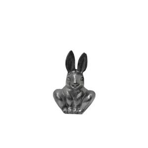 Nouvelles Sculptures de lapin en aluminium décoratives en laiton Fini Figurines abstraites pour la maison Salon Décor Sculpture de bureau - Product Image 2