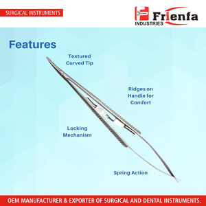 Castroviejo Micro Porte-Aiguille Tournevis Courbé 5.5" - Product Image 3