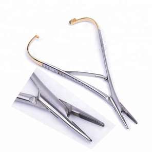 Mathieu คีมหนีบเข็มเหล็กแบบแมนนวลขนาด14ซม. เครื่องมือทันตกรรมคุณภาพสูง - Product Image 4