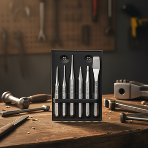 Assortiment Usag dans un porte-documents en plastique, ensemble de 6 ciseaux et poinçons - Product Image 3