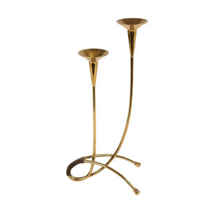 Bougeoir de table en laiton de fer Design classique de qualité supérieure support de chandelier de table à manger élégant pour la décoration de la maison bas - Product Image 2