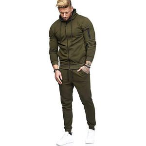 Conjunto deportivo privado de poliéster con logotipo personalizado, sudadera con capucha de manga larga y pantalones, conjunto de 2 piezas para hombre, traje de jogging. - Product Image 4