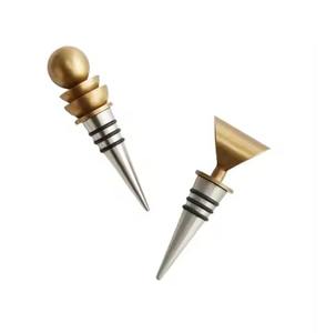 Handcrafted Metal Bottle <b>Stopper</b> For Bar Accessories <b>Wine</b> Preservation Plug Unique For Restaurants - Product Image 1