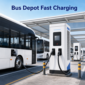 Chargeur rapide DC 150 kW pour véhicules électriques, pantographe CCS2, station de <span class=keywords><strong>recharge</strong></span> pour bus électriques, double connecteur OCPP pour terminaux de flotte de transport public - Product Image 3