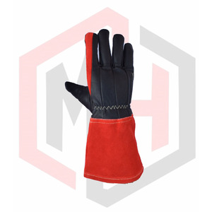 Gants de soudage Tig vendre des gants de travail cuir de vachette de haute qualité résistant à la chaleur protection peau de chèvre argon sécurité - Product Image 3
