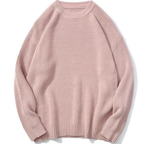 Suéter de mujer, suéteres transpirables de cuello redondo para mujer, suéter informal de colores sólidos a la moda para niña, suéter de punto suelto para mujer - Product Image 6