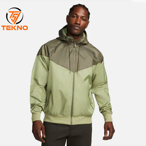 <b>Men</b> Custom Colour Block Windbreaker Polar Fleece <b>Jacket</b> with <b>Hood</b> - Relaxed Fit, Long Sleeve - <b>Men's</b> Outdoor Apparel - Product Image 1