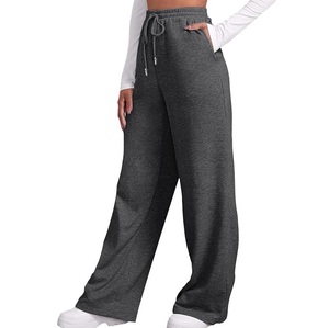 Pantalon de survêtement évasé personnalisé Pantalon de jogging évasé décontracté Pantalon de survêtement Patchwork Ceinture élastique Pantalon de survêtement évasé empilé pour hommes - Product Image 2