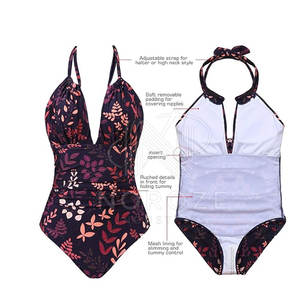 Maillot de bain en nylon extensible sans manches Commande en gros acceptée Maillots de bain pour femmes de qualité d'exportation OEM et ODM disponibles - Product Image 2