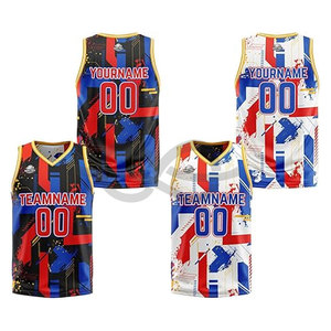 Nouveaux maillots de basket-ball personnalisés brodés en maille à séchage rapide en vrac uniformes d'équipe personnalisés respirants haute Performance - Product Image 1