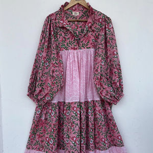 เดรสแม็กซี่สำหรับผู้หญิงชุดเดรสแฟชั่นสไตล์โบฮีเมียนไม่ซ้ำใครสำหรับสวมใส่ลำลองชายหาดฤดูใบไม้ผลิฤดูร้อนความงามตามธรรมชาติ - Product Image 1